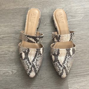 ABLE brand Snakeskin flats, size 8.5, excellent condition